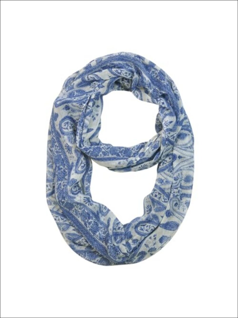 Lightweight Polyester Floral Print Infinity Scarf Travel Shawl